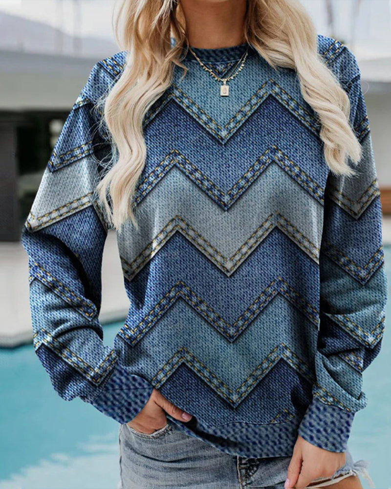 Greta™ - Warmer Comfortable Sweater in Wave Style