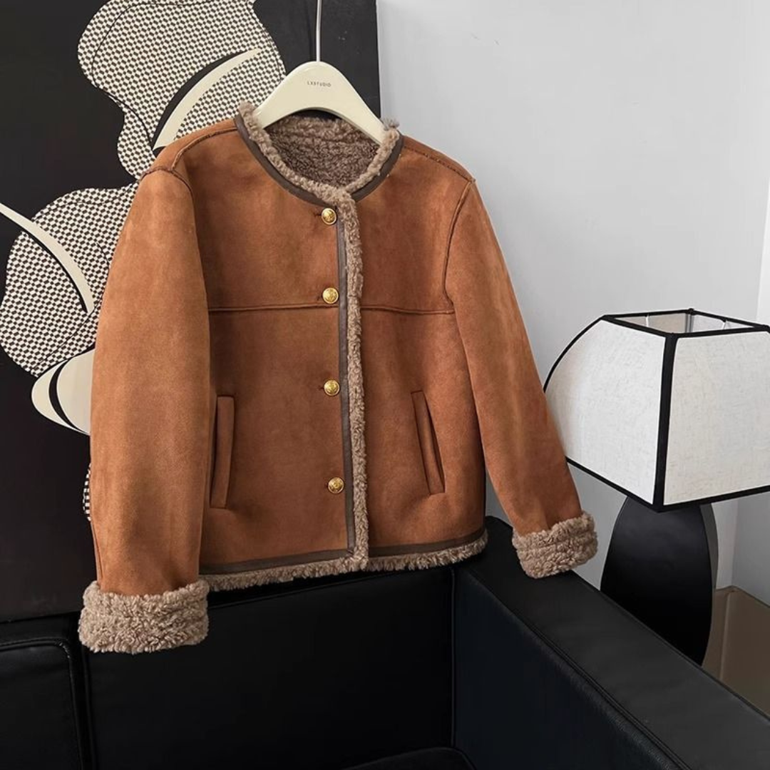 Fiona | Warm sheepskin jacket