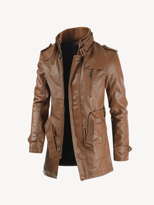 ONESIMO - LEATHER COAT