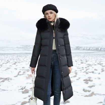 Lily | Luxurious winter parka with fur hood