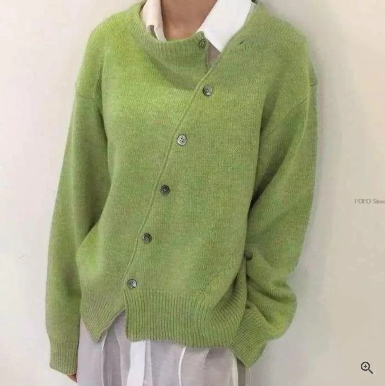 Serena - Cozy cashmere cardigan with playful buttons