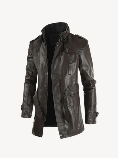 ONESIMO - LEATHER COAT