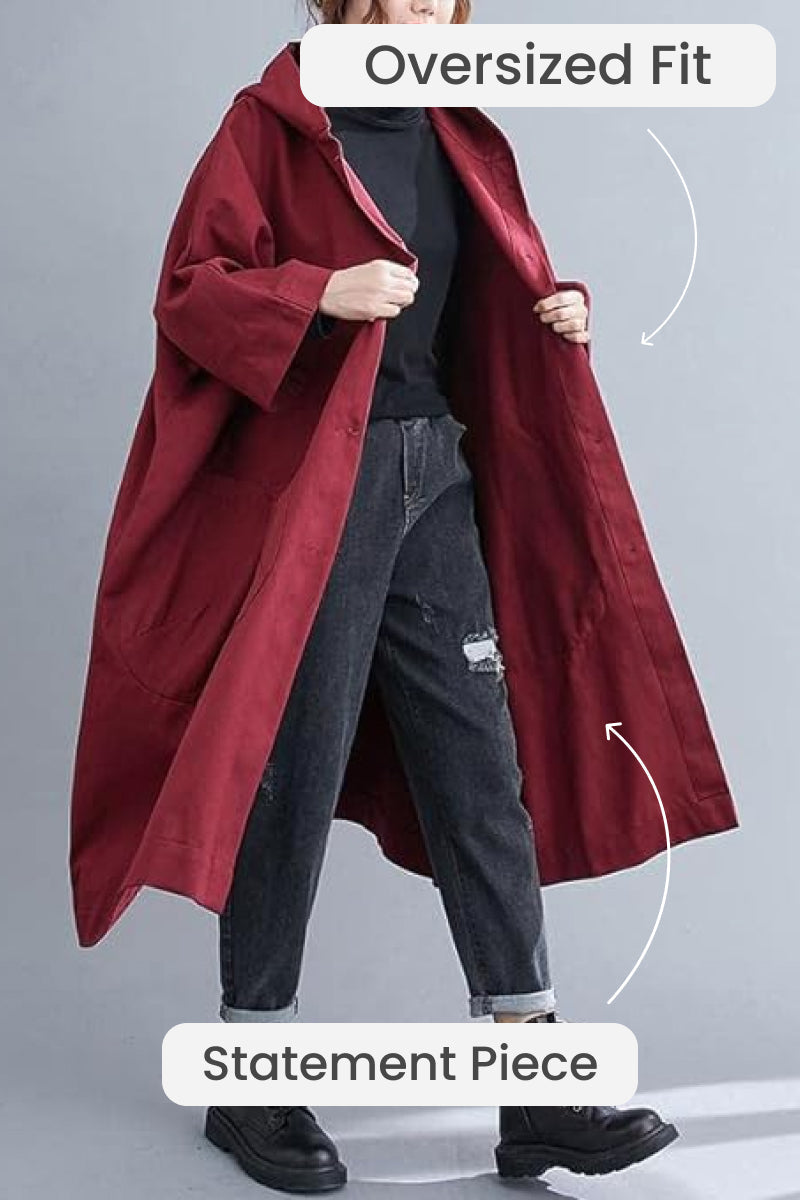 Erica - Oversized Waterproof Windbreaker