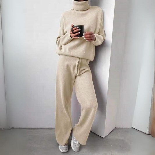 Clara™ - Comfortable 2-piece set with turtleneck sweater and long pants