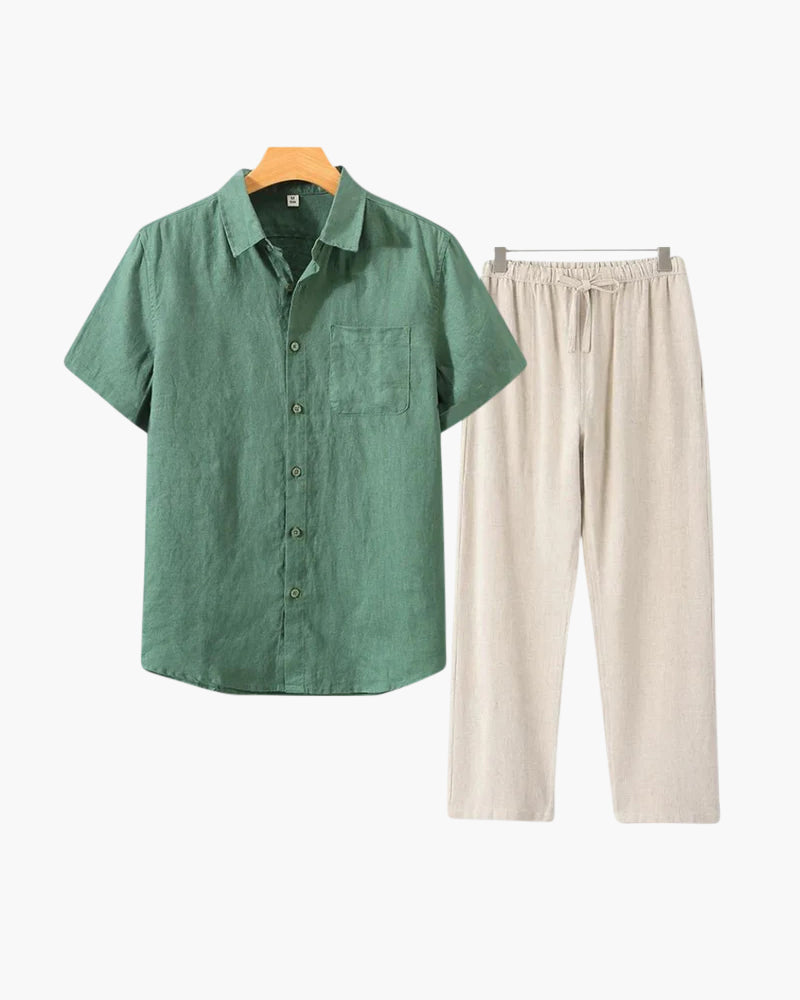 Old Money Linen Combo (Short Sleeve)