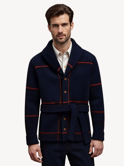 ACHILLE - COAT WITH BELT BEAUMONT