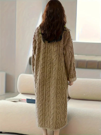 Erika™ - Winter Dress Made of Soft Jacquard Fleece