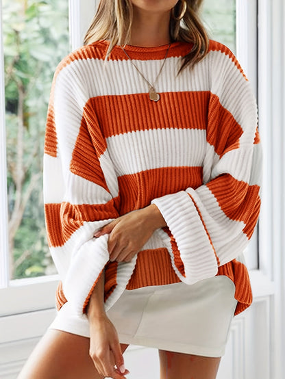 Chloe™ Striped Crew Neck Sweater