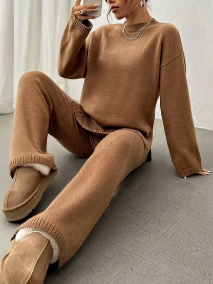 Mila™ - Warm Ribbed Casual Knit Jumpsuit