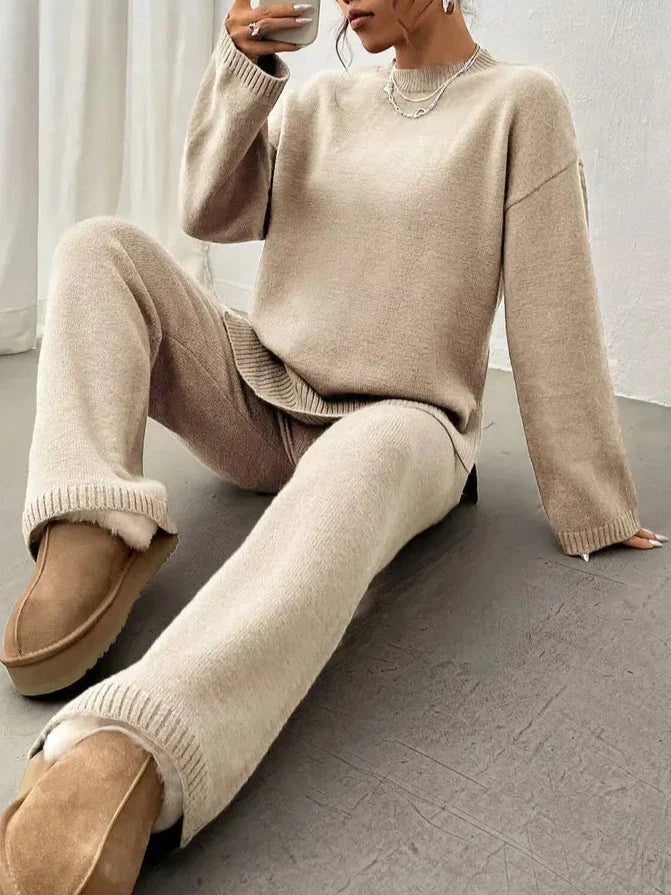 Mila™ - Warm Ribbed Casual Knit Jumpsuit