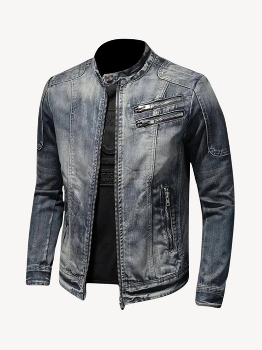 EUSEBIO - BIKER DENIM JACKET