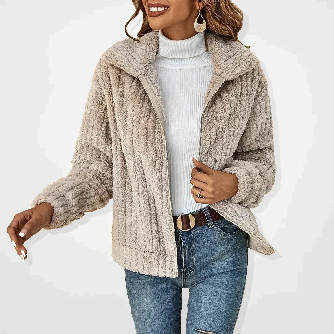 SVEVA™ | ELEGANT PLUSH CARDIGAN