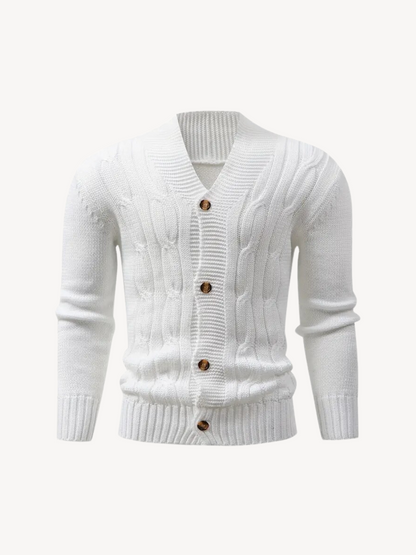 REMIGIO - KNITTED CARDIGAN WITH BUTTONS