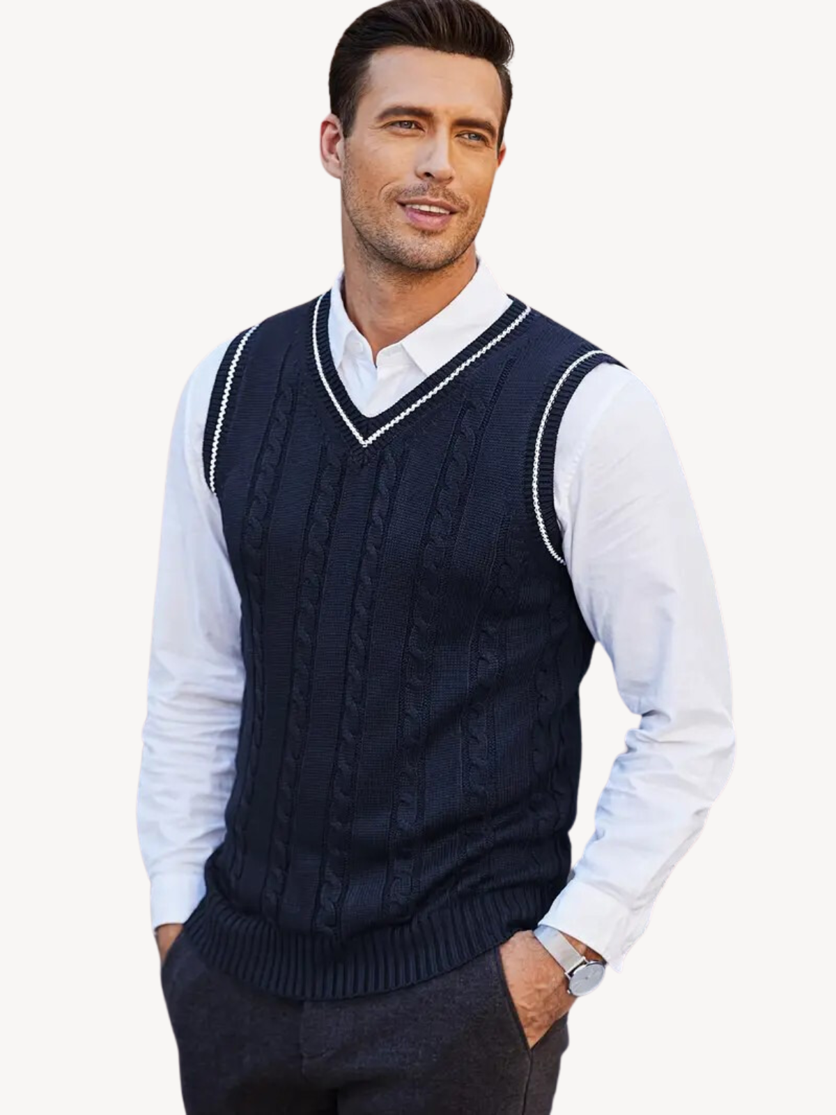 EUSTACHIO - WOVEN KNIT VEST