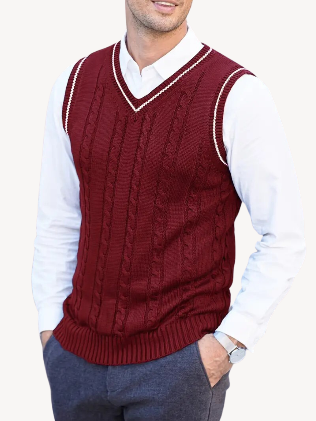 EUSTACHIO - WOVEN KNIT VEST