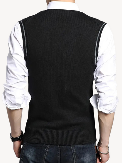 EUSTACHIO - WOVEN KNIT VEST