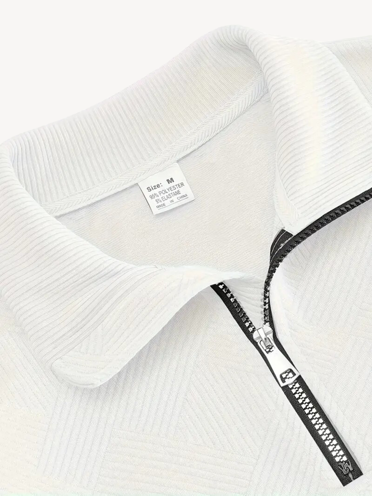 RANIERO - CASUAL HENLEY SWEATER WITH HALF ZIP