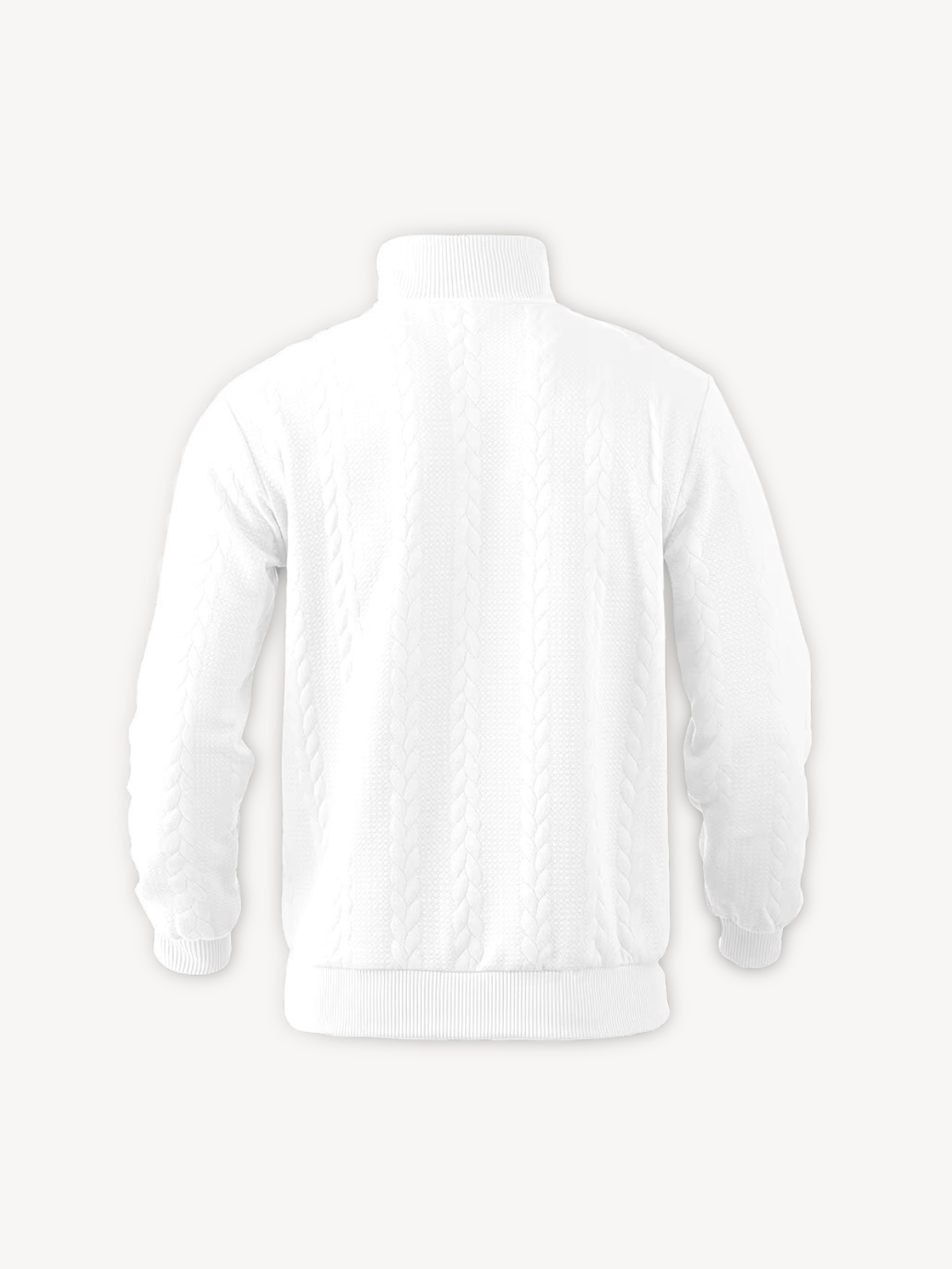 RANIERO - CASUAL HENLEY SWEATER WITH HALF ZIP