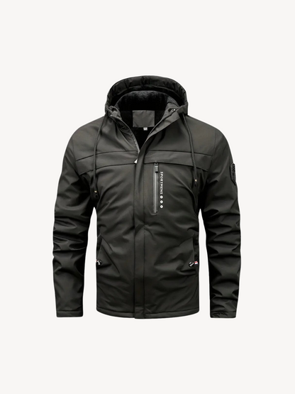 SPORTMENS - WARM FLEECE JACKET WITH HOOD