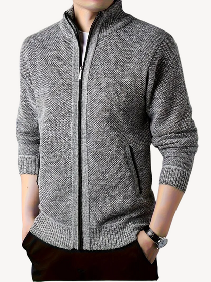 CORRADO - COMFORTABLE ZIP CARDIGAN