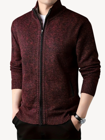 CORRADO - COMFORTABLE ZIP CARDIGAN