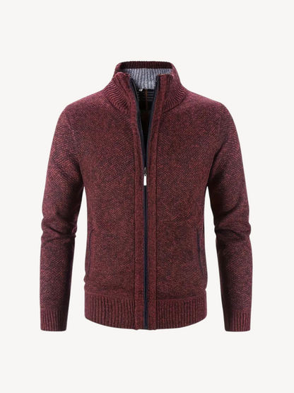 CORRADO - COMFORTABLE ZIP CARDIGAN