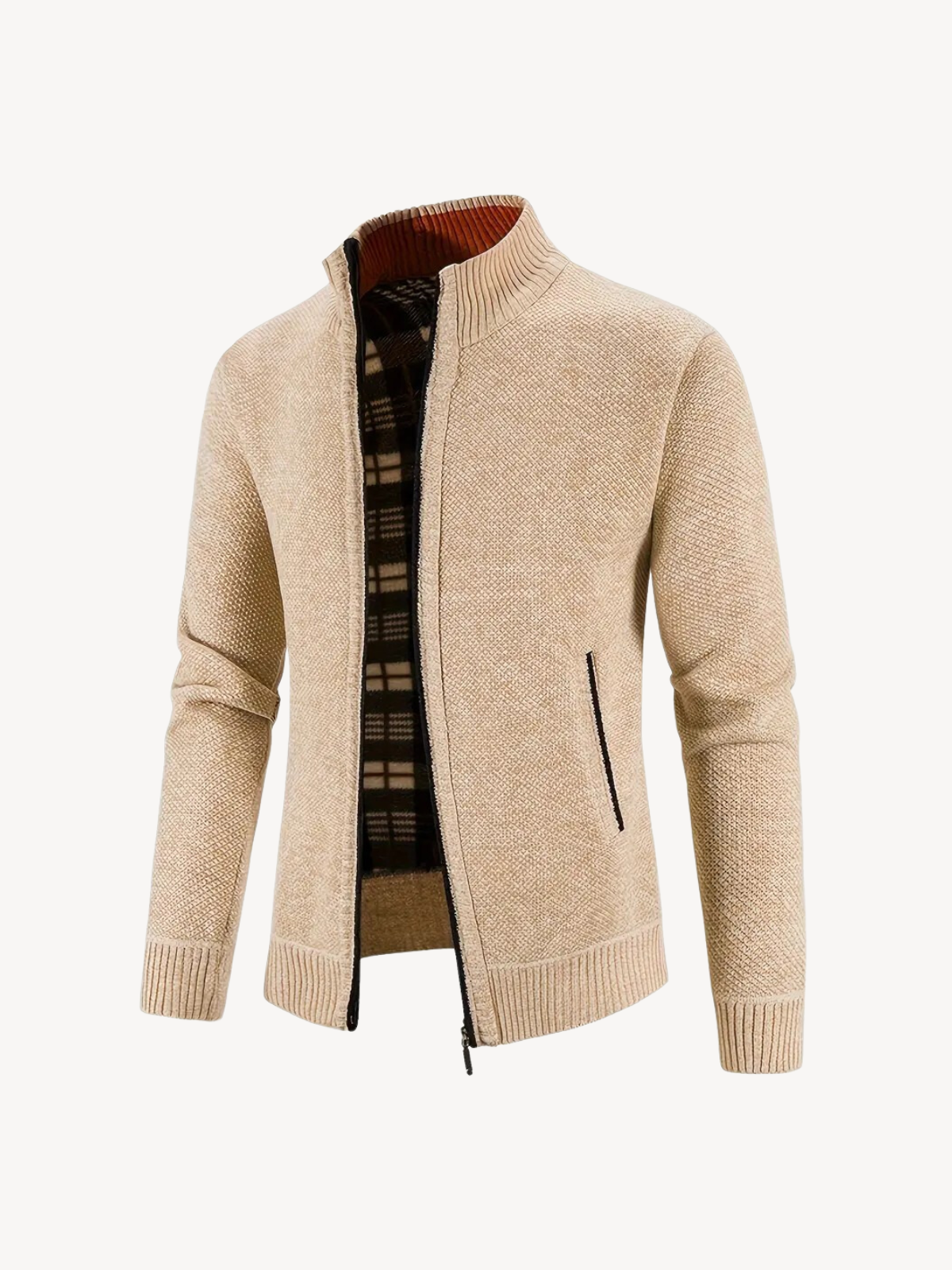 CORRADO - COMFORTABLE ZIP CARDIGAN