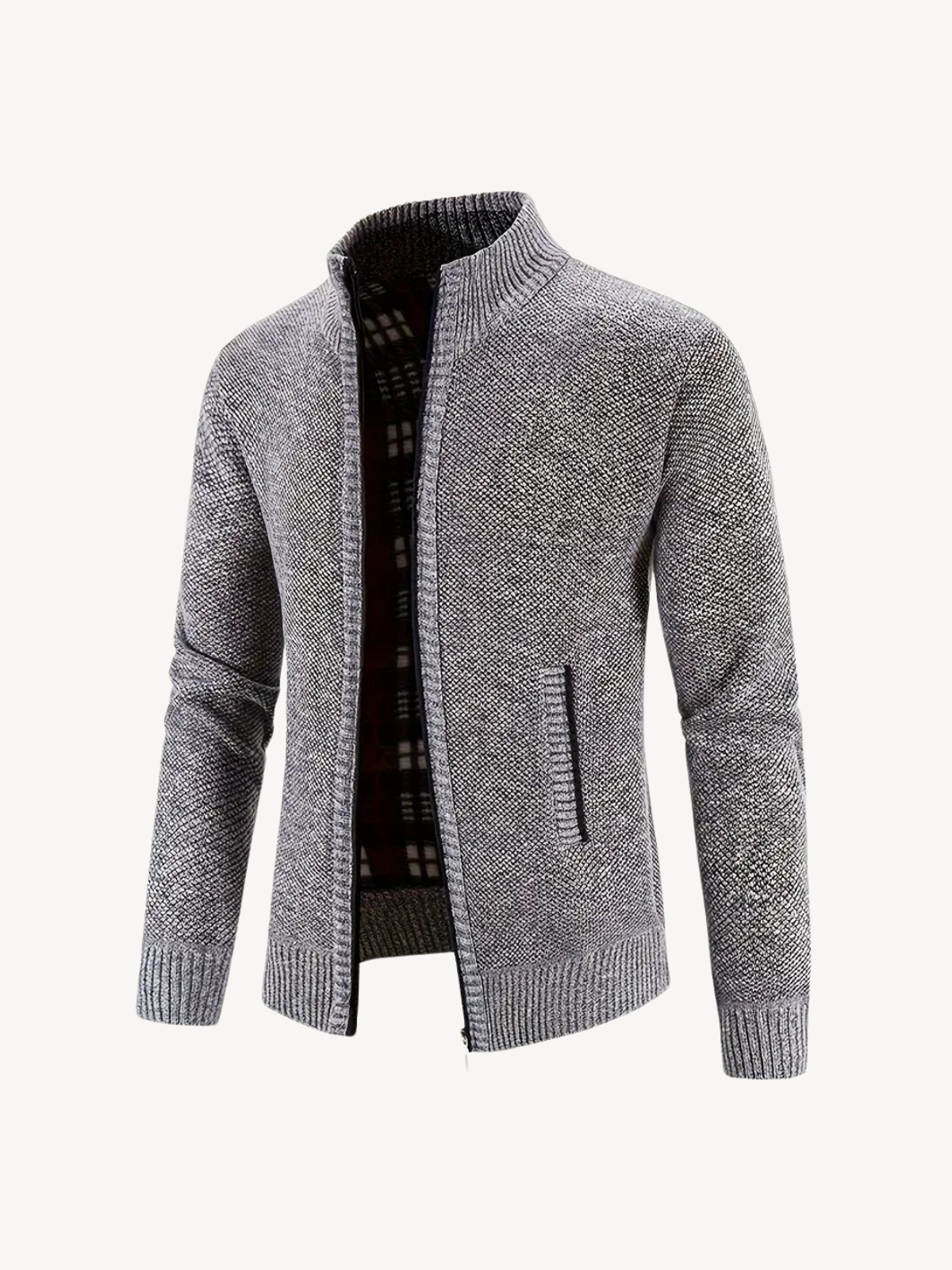 CORRADO - COMFORTABLE ZIP CARDIGAN