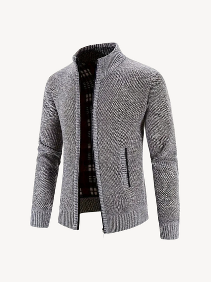 CORRADO - COMFORTABLE ZIP CARDIGAN