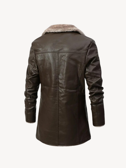 DAMIANO - PU JACKET WITH WARM LINING