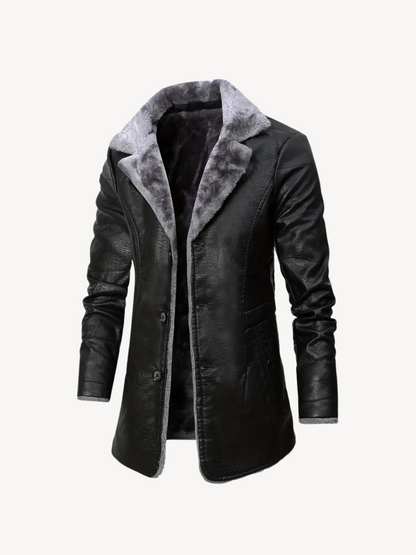 DAMIANO - PU JACKET WITH WARM LINING