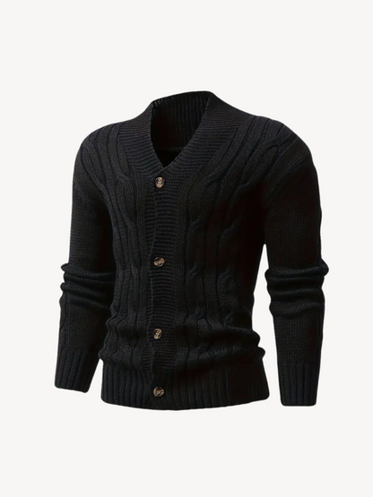 REMIGIO - KNITTED CARDIGAN WITH BUTTONS