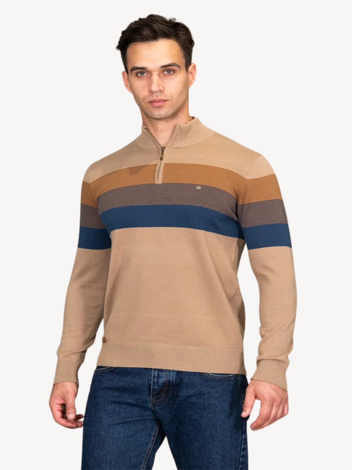 REMO - QUARTER ZIP SWEATER