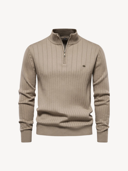 LEONE - QUARTER ZIP SWEATER