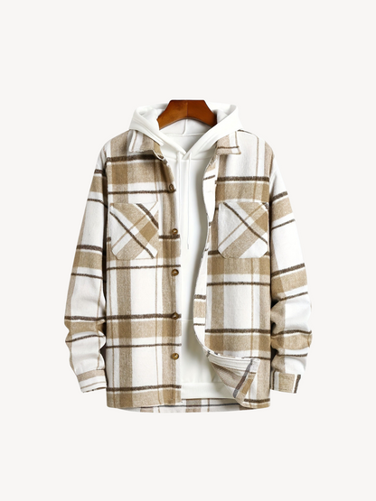 FABRIZIO - CHECKED CASUAL JACKET