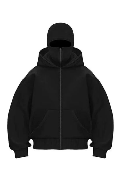 BALACLAVA FULL ZIPPER SWEATSHIRT