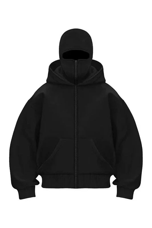 BALACLAVA FULL ZIPPER SWEATSHIRT