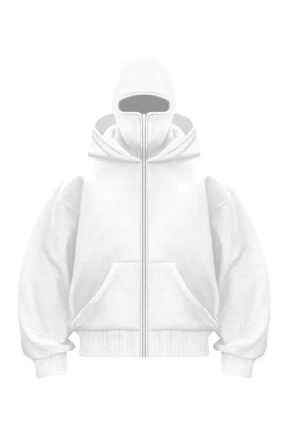 BALACLAVA FULL ZIPPER SWEATSHIRT