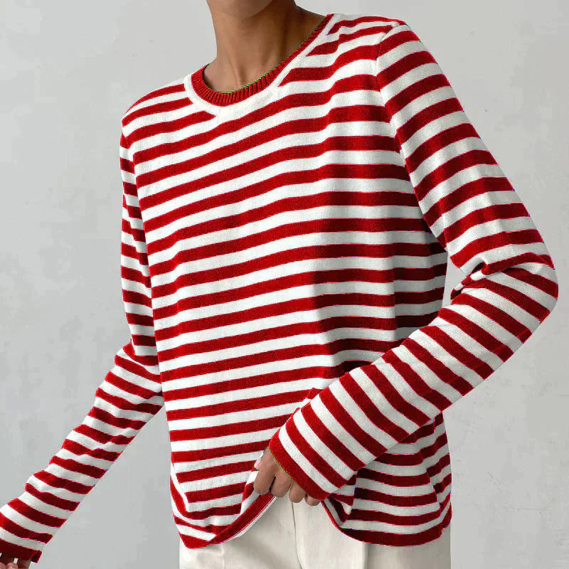 Harper™ - Elegant, loosely fitted striped shirt