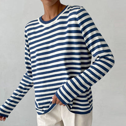 Harper™ - Elegant, loosely fitted striped shirt