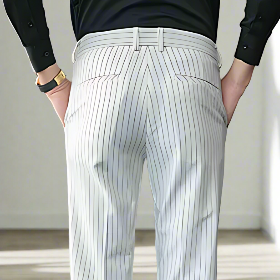 Sophisticated Vertical Stripe Pants