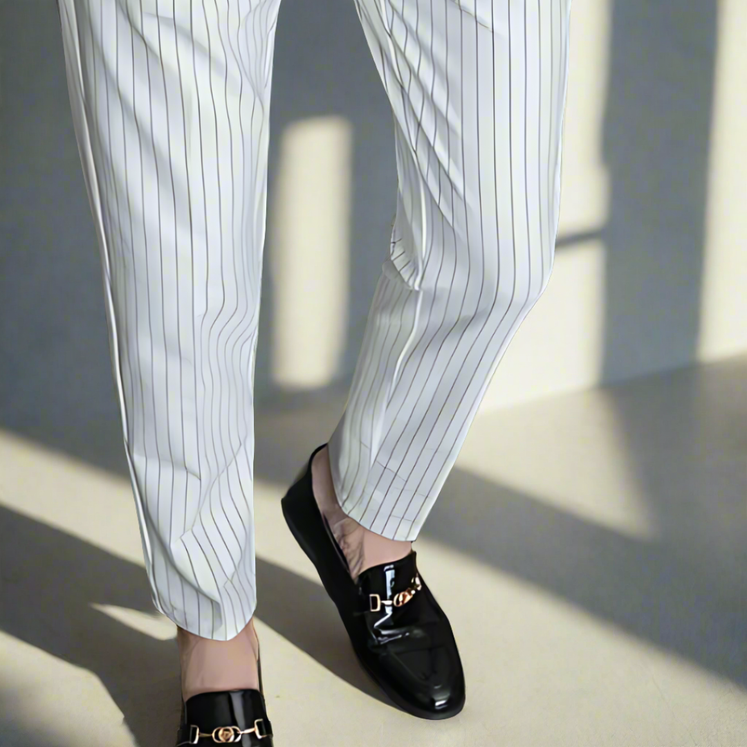 Sophisticated Vertical Stripe Pants