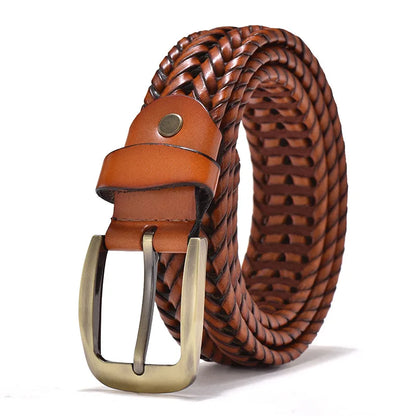 Alessio - Vintage Men's Woven Leather Belt