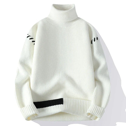 Ador | Patchwork turtleneck sweater for men