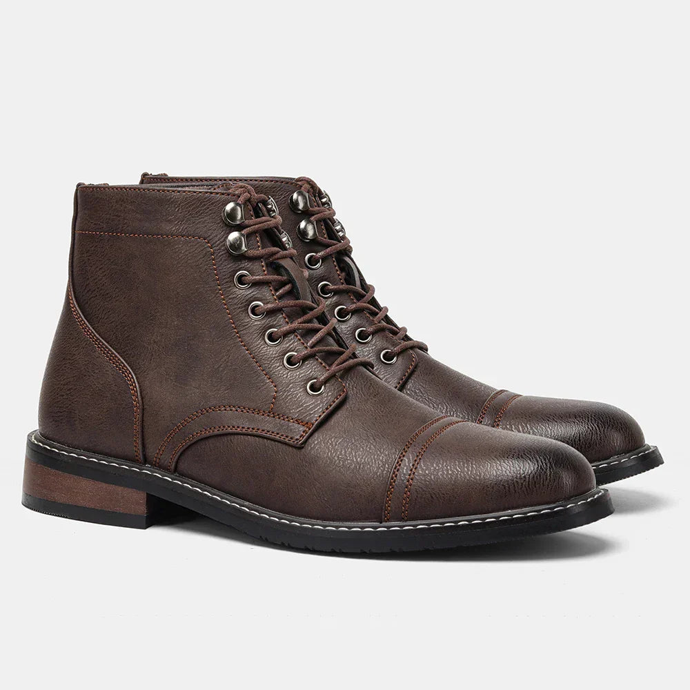 Bernard™ - vintage reinforced toe derby boots