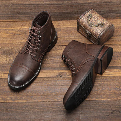 Bernard™ - vintage reinforced toe derby boots