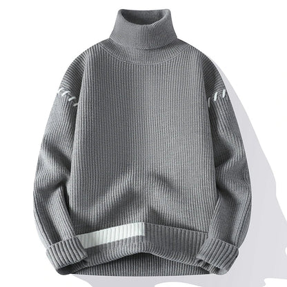 Ador | Men's Patchwork Turtleneck Sweater