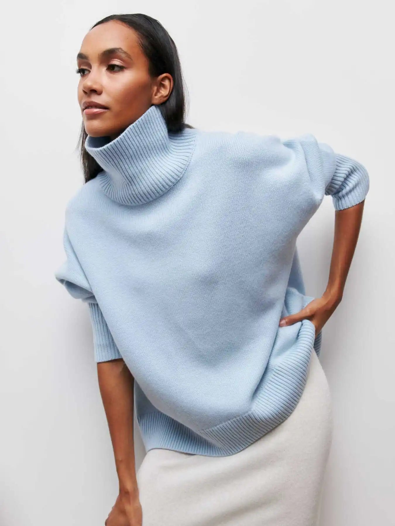 LARA™ | REFINED OVERSIZE Turtleneck