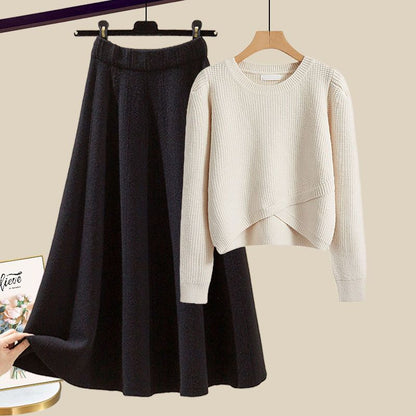 Erika™ - Stylish Knitted Sweater and Skirt Lounge Set