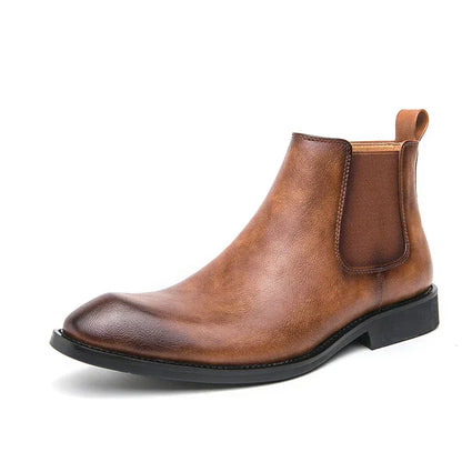 Daniel™ - Leather Zip-Up Chelsea Boots